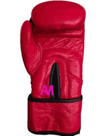 تصویر دستکش بوکس ریس قرمز | حرفه ای 