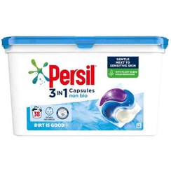 تصویر قرص ماشین لباسشویی سوئیسی پرسیل Persil 3 in 1 Non Bio بسته 38 عددی 