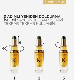 تصویر روغن مراقبت مو 13ELIXIR ULTIME 1KTGZL با ظرافت 75 میلی لیتر کراستاس Kerastase 