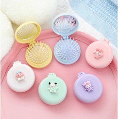 تصویر آینه و برس تاشو فانتزی 