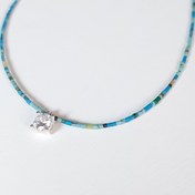 تصویر گردنبند فیروزه و مارکو نقره 