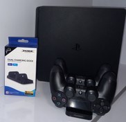 تصویر Game console ps4 slim one tera full game 2024 stock brand new, two controllers, charger and box ا SONY SONY