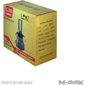 تصویر هدلایت لنزو (Lenzo) مدل L30 پایه H4 (بسته دوتایی) Lenzo Headlight L30 H4 3000K