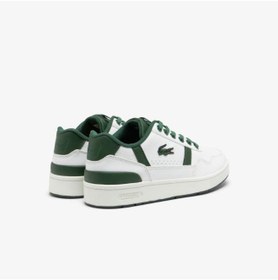 تصویر کفش ورزشی بنددار با لوگوی مخصوص کودکان برند Lacoste Kids Logo Lace Up Sneakers