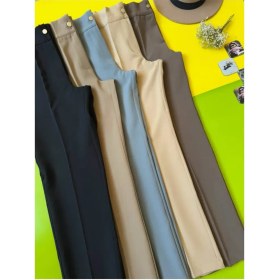 تصویر شلوار زنانه برنس مازراتی راسته سایز ۳۸ تا ۴۸ رنگ مشکی، طوسی، کرم، نسکافه ای 