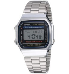 تصویر ساعت دیجیتال کاسیو مدل A168WA-1W اصل Casio A168WA-1W Digital Watch original