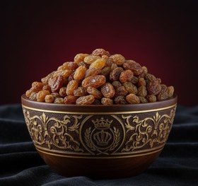 تصویر کشمش آفتابی 1.5کیلویی اصیل کاشمر 