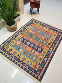 تصویر گلیم دستباف قشقایی صادراتی کد138258 qashqai rug