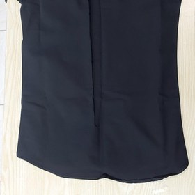 تصویر پیراهن کتان مشکی مایل به ذغالی دو جیب مردانه سایز مدیوم تا اسمال - مدیوم اندامی یا اسمال / مشکی 