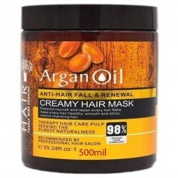 تصویر ماسک مو ضدریزش و وتقویت کننده روغن ارگان 500ml Cream Hair Mask Argan Oil