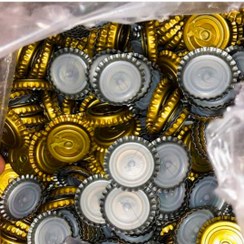 تصویر تشتک آسان باز شو (فلزی طلایی) بسته 100 عددی 