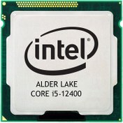 تصویر پردازنده کامپیوتر اینتل مدل Core i5-12400 Alder Lake Tray Intel Core i5-12400 Alder Lake Tray Computer Processor