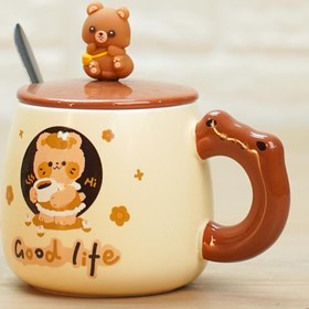 تصویر ماگ سرامیکی خرسی 