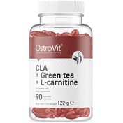 تصویر سی ال ای+چای سبز+ال-کارنیتین استرویت OstroVit CLA + Green Tea + L-carnitine ‏- 90 عددی 