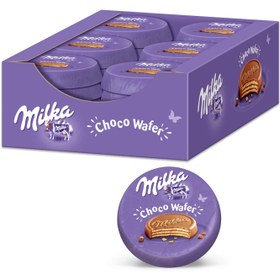 تصویر بسته 30 عددی ویفر شکلاتی میلکا سکه ای (Milka) 