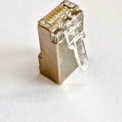 تصویر سوکت شبکه فلزی مدل AMP CAT6 FTP RJ45 AMP SOCKET CAT6 FTP RJ45