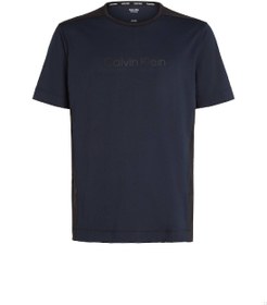 تصویر تی‌شرت مردانه کلوین کلاین - آستین کوتاه - ورزشی - پلی استر، مشکی برند Calvin Klein Calvin Klein Men's T-Shirt - Short Sleeves - Sportswear - Polyester , Black