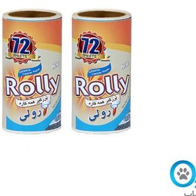 تصویر یدک پرزگیر رولی 72 برگی دوعدد در هر بسته (72-sheet-roller-lint-remover)