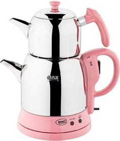 تصویر چای ساز سماور صورتی ساده بنفش K 661 Özkent 