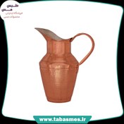 تصویر پارچ مسی مدل مشربه ای چکشی سایز2 