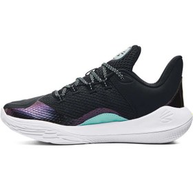 تصویر کتونی بسکتبال Under Armour Curry 11 آندر آرمور کری 11 مشکی سبز آبی 