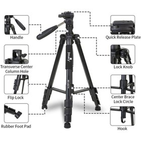 تصویر سه پایه دوربین جی ماری مدل Kp-2274 Jmary KP-2274 Professional Over Head Tripod