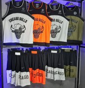 تصویر ست بسکتبال CHICAGO BULLS کد 001 ا CHICAGO BULLS basketball set code 001 CHICAGO BULLS basketball set code 001