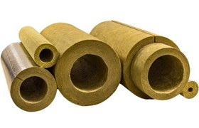 تصویر پشم سنگ لوله ای سایز ۱/۱۲ اینچ ضخامت ۵ سانت 