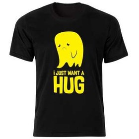 تصویر تی شرت مردانه طرح HUG کد 111 