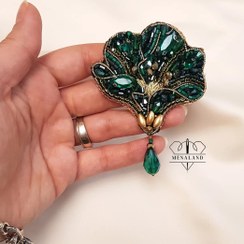 تصویر گلسینه جواهردوزی گل 