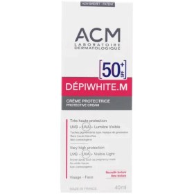 تصویر کرم ضد آفتاب ضد لک ای سی ام مدل DEPIWHITE.M حاوی SPF50 حجم 40 میل +ACM DEPIWHITE.M PROTECTIVE CREAM SPF50