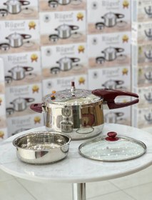 تصویر زودپز روگازی ۳ کاره مارک روگن - 11 لیتر 3-function Rogazi steel pressure cooker Mark Rogen