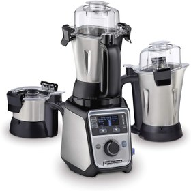 تصویر آسیاب میکسر حرفه ای 3 شیشه ضد زنگ از جنس استیل Hamilton Beach Professional Juicer Mixer Grinder 1400 Watt 