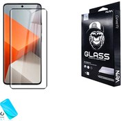 تصویر گلس فول چسب شیائومی نوت 13 پرو پلاس برند نیرا glass full Note 13 pro plus Nira