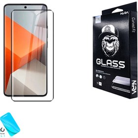 تصویر گلس فول چسب شیائومی نوت 13 پرو پلاس برند نیرا glass full Note 13 pro plus Nira