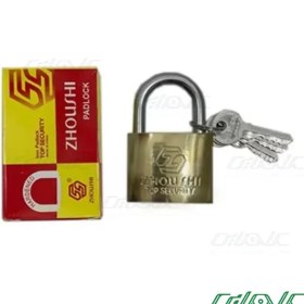 تصویر قفل آویز طلایی 