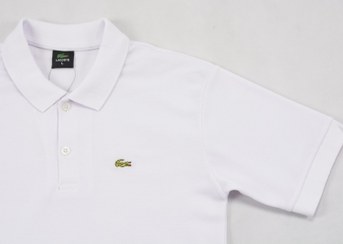 تصویر پولوشرت مردانه لاگوست سفید (LACOSTE) 