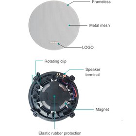 تصویر اسپیکر سقفی دسپا مدل AUX168II 