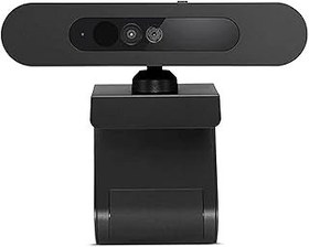 تصویر Lenovo 500 FHD Webcam, 1080p, Teleconferencing Video Camera for Desktop &amp; Laptop PCs, Windows Hello, Digital Zoom, Wide-Angle Tilt/Pan, Privacy Shutter, USB-C, GXC0X89769, Black 