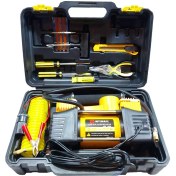 تصویر کمپرسور باد فندکی دو سیلندر اینتیمکس مدل INTIMAX 13001 با لوازم پنچرگیری 