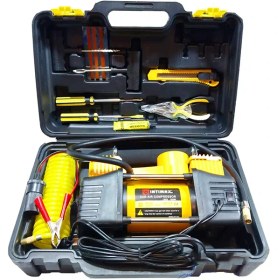 تصویر کمپرسور باد فندکی دو سیلندر اینتیمکس مدل INTIMAX 13001 با لوازم پنچرگیری 