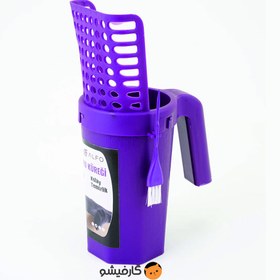 تصویر بیل زباله ای برای جمع کردن خاک بستر گربه Generation Purple Cat Litter Shovel