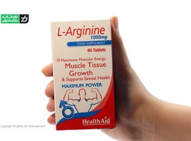 تصویر قرص ال آرژنین ۱۰۰۰ میلی گرم هلث اید ۶۰ عددی Health Aid L Arginin 1000mg 60Tabs