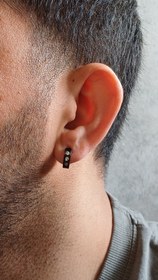 تصویر گوشواره کلیپسی نگین دار 