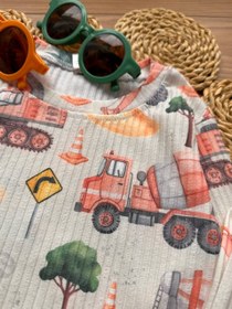 تصویر ست راحتی بچگانه طرح ماشین مناسب ۱ تا ۸ سال 