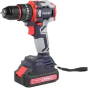 تصویر دریل شارژی ماکوته مدل CID121-10-2B ظرفیت ۲۰ ولت براشلس 