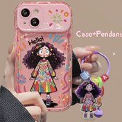 تصویر قاب دختر موفرفری آیفونی 