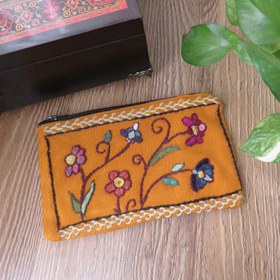 تصویر کیف پته دوزی خردلی صنایع دستی پته