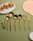تصویر ست سرو سرویس طلای ORION 7 PIECE MATTE BOXED کاراجا Karaca 