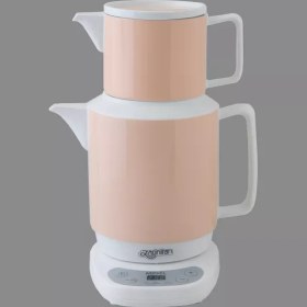 تصویر چای ساز چینی زرین پاستل Zarin Iran Cream-Pastel 6 Piece FDC Tea-Maker